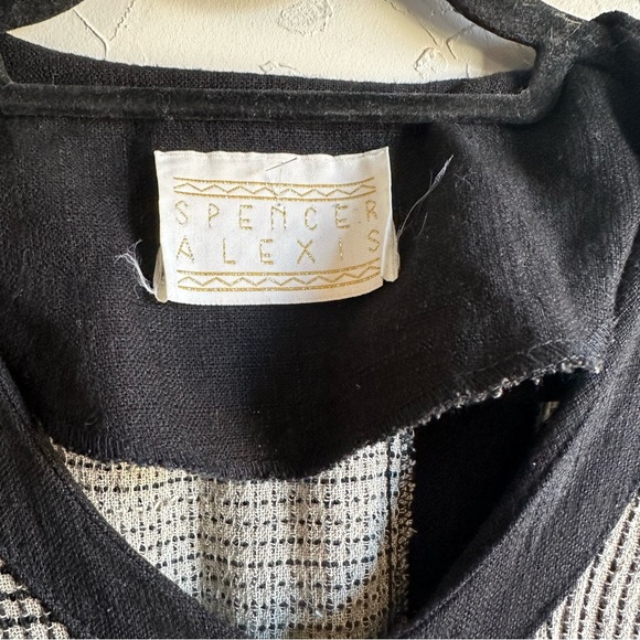 90s Vintage Linen Blend Jumpsuit with Button Up Top and Wide Leg Trousers Size 6 - Picture 7 of 14